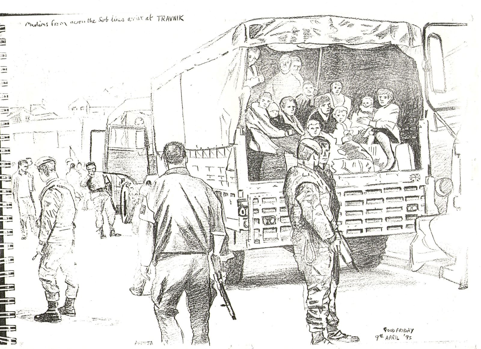 a sketch by David Rowlands 